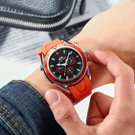 Men's Leather Strap Automatic Mechanical Wristwatch - BritishElegance