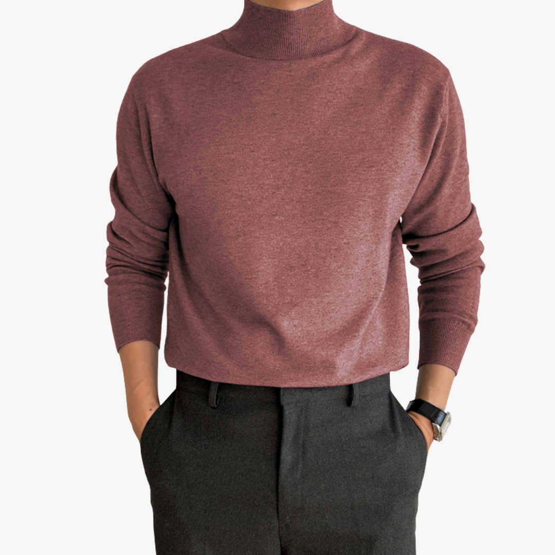 VogeLuxe | Men’s Classic Knit Turtleneck