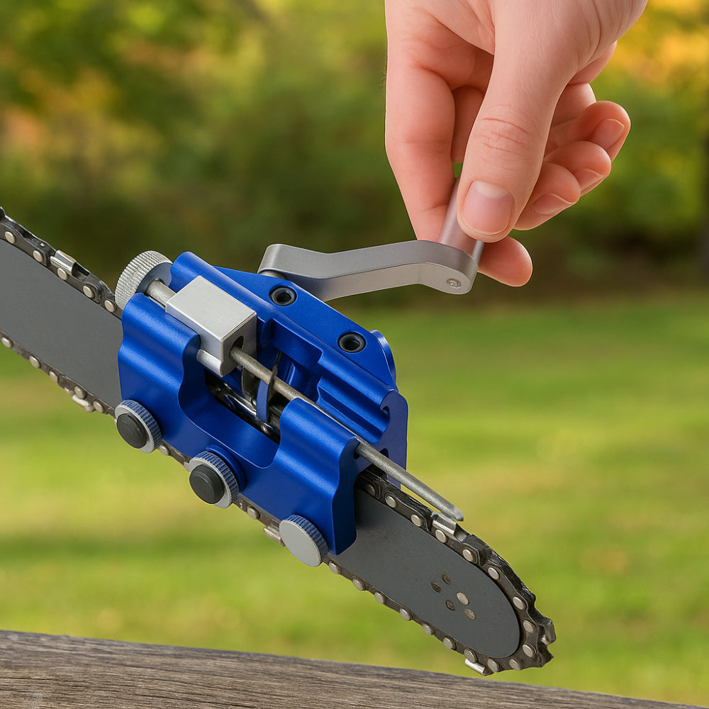 Easy Chain Saw Sharpener Kit Adjustable Grinding Guide