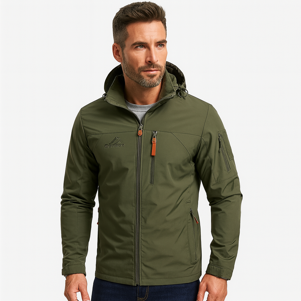 VogeLuxe | Men’s Waterproof Military Hooded Windbreaker main image 0