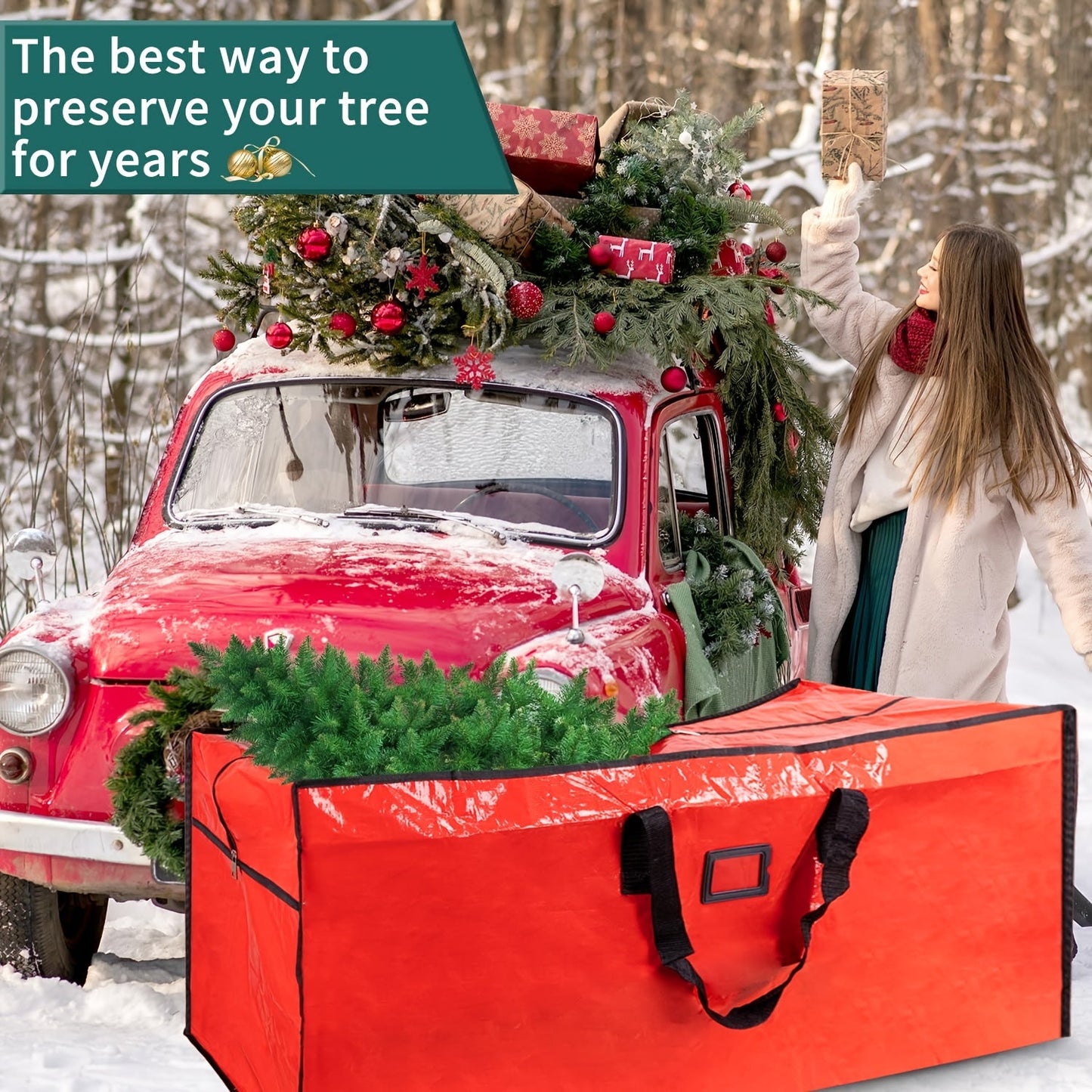 Large Christmas Tree Storage Bag Waterproof Heavy Duty Container