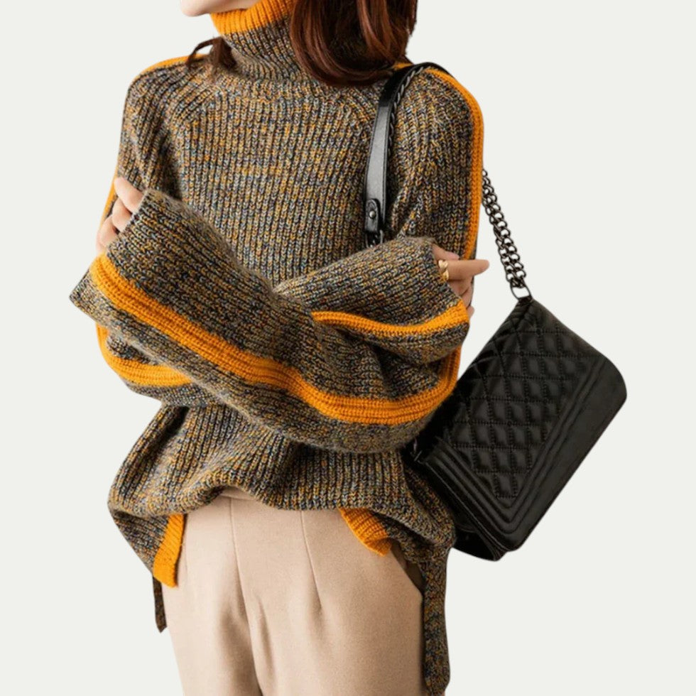 Chunky Knit High Neck Jumper for Women 2