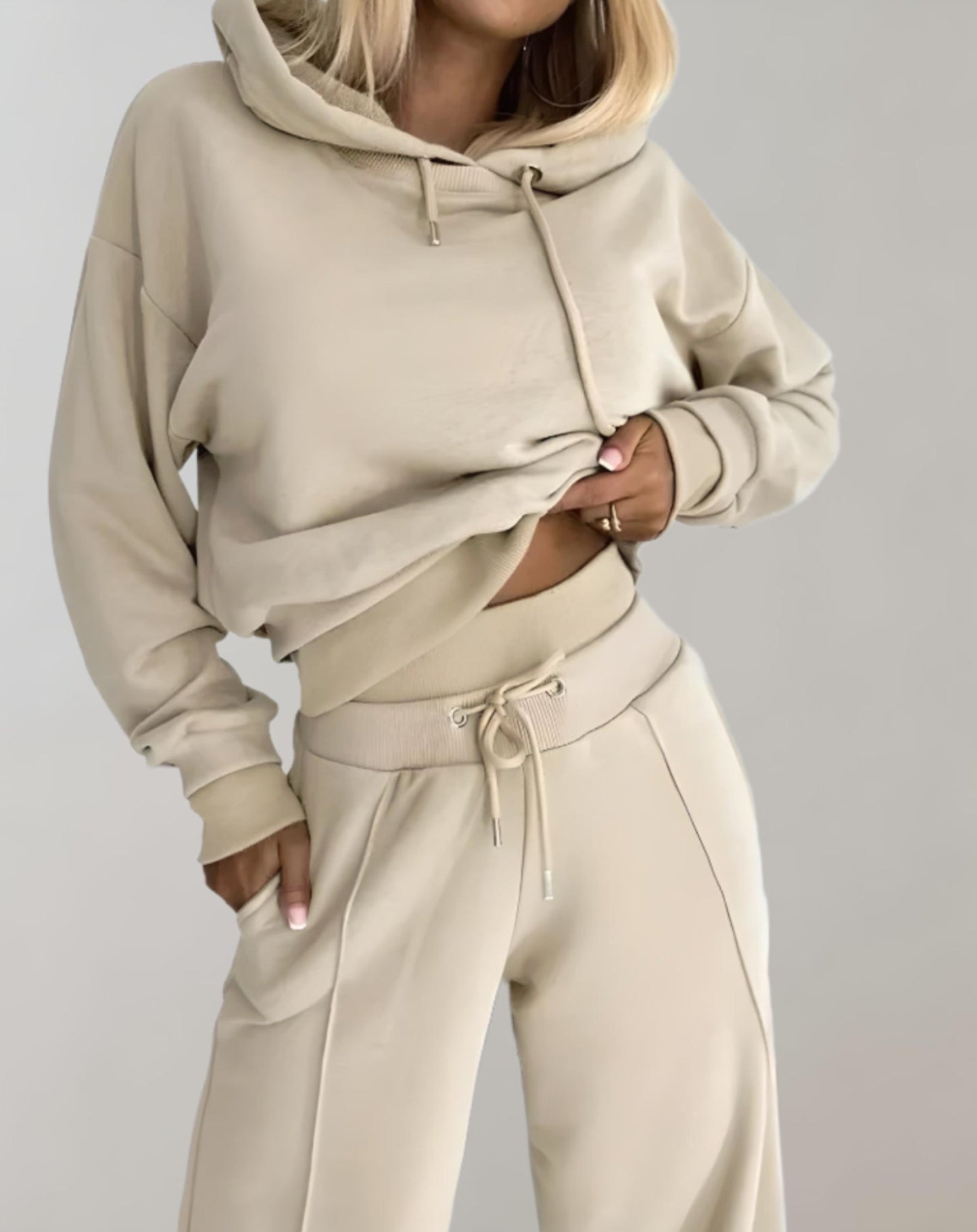 Ladies Comfortable 2-Piece Hoodie Track Suit