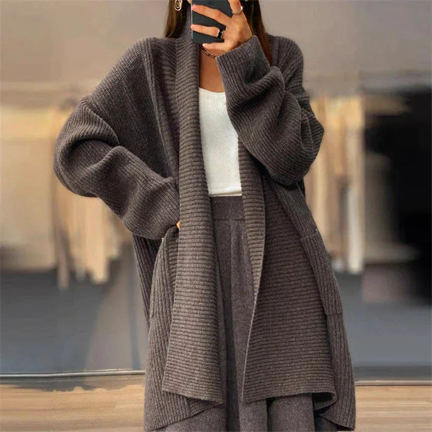 Ladies Cozy Sweater with Large Pockets