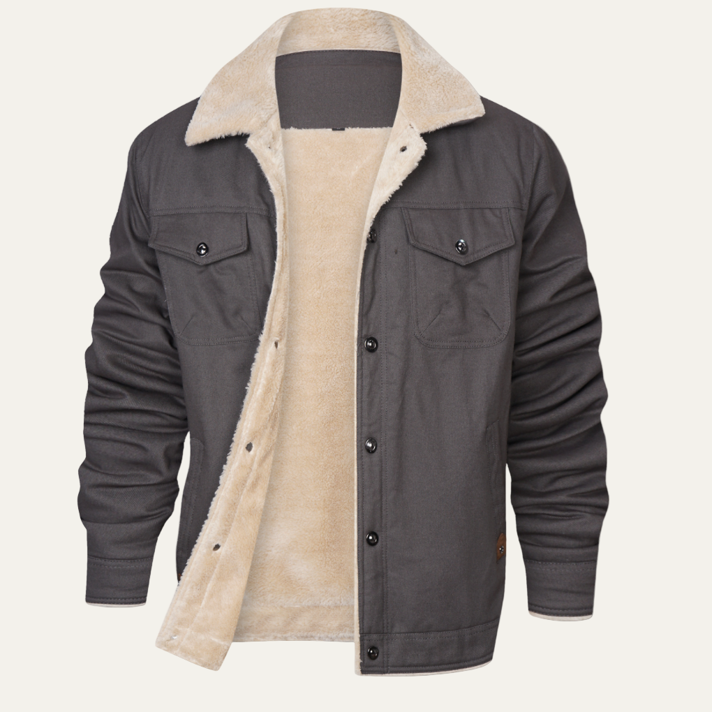 VogeLuxe | Men’s Thermal Fleece Outdoor Windbreaker Jacket