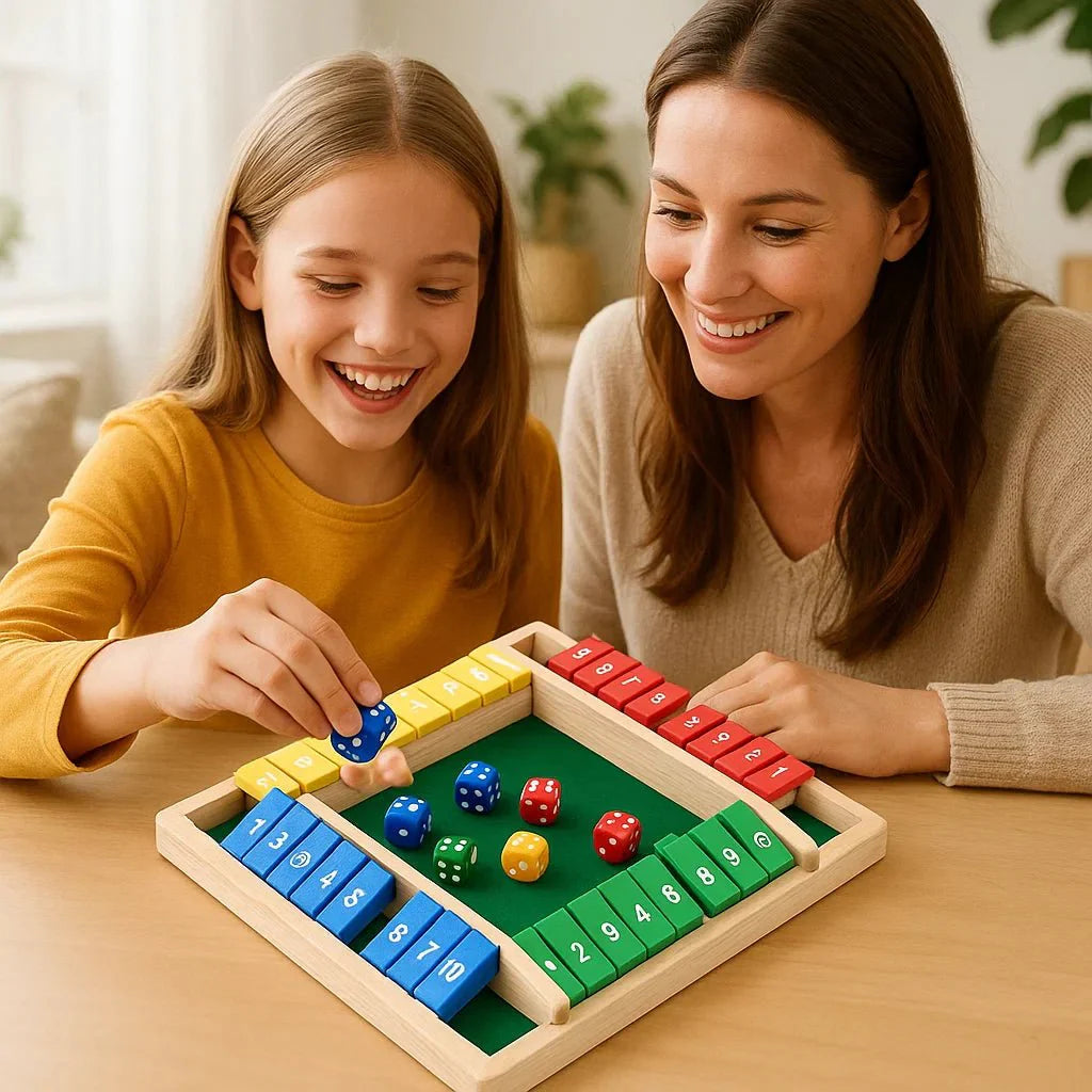 Fun Math Wooden Board Game for Kids and Adults - VogeLuxe