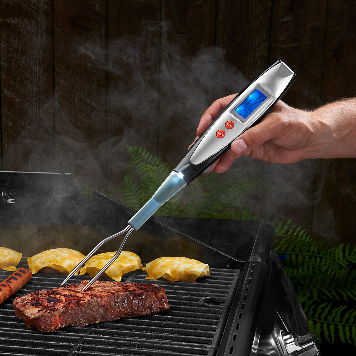 Instant Read BBQ Fork Thermometer Probe - VogeLuxe