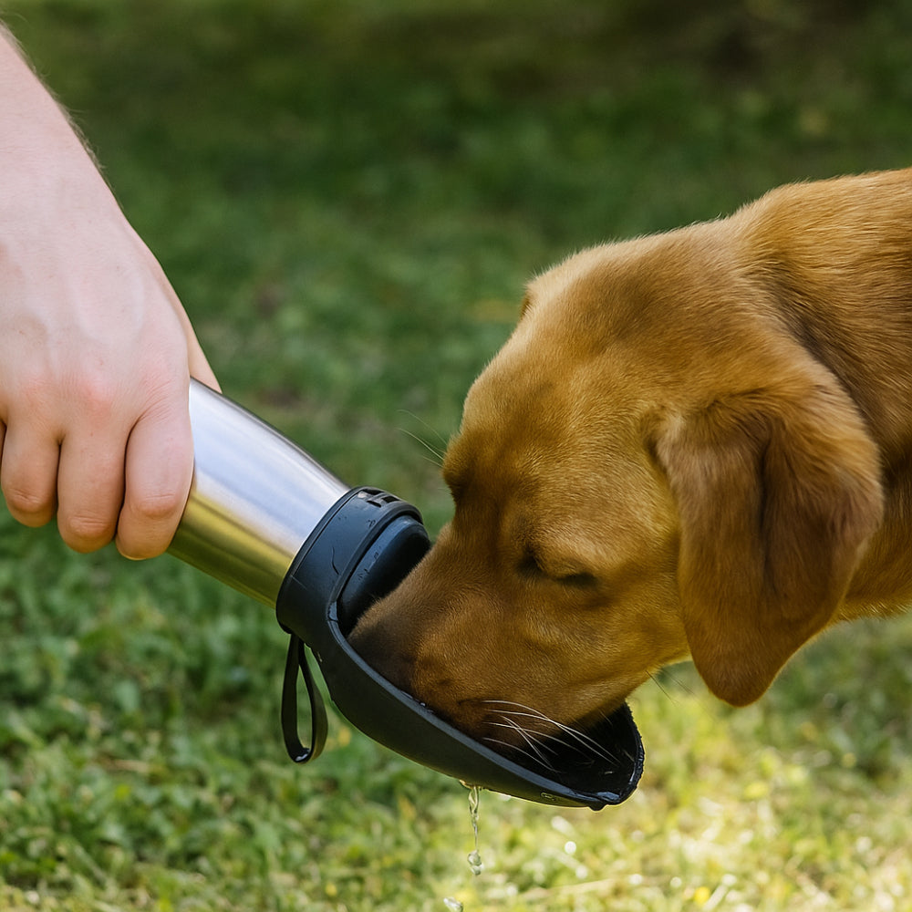 Portable Pet Water Bottle Stainless Steel Cup - VogeLuxe