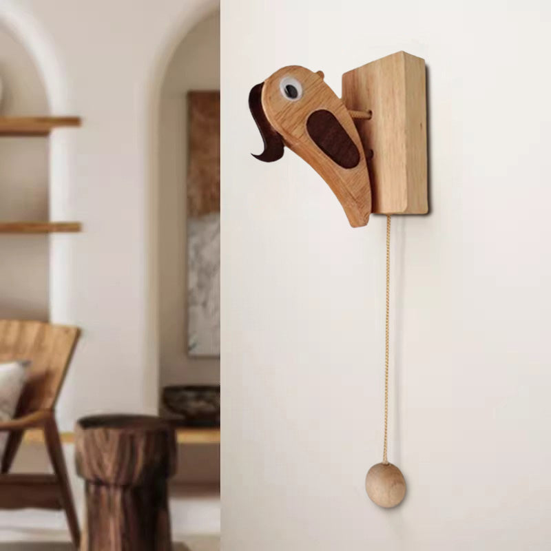 Traditional Wooden Bird Door Knocker - BritishElegance