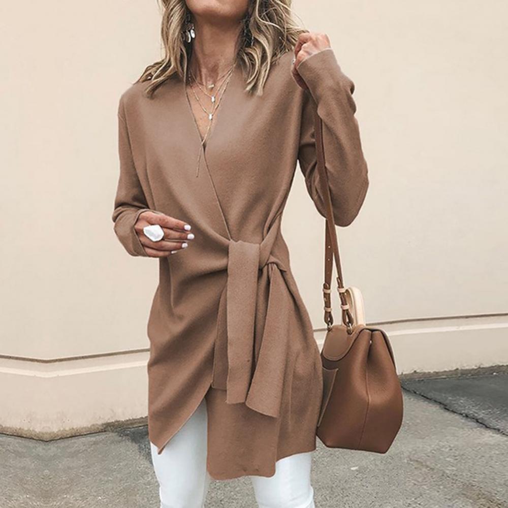 Classic Ladies Knit Waist Sweater