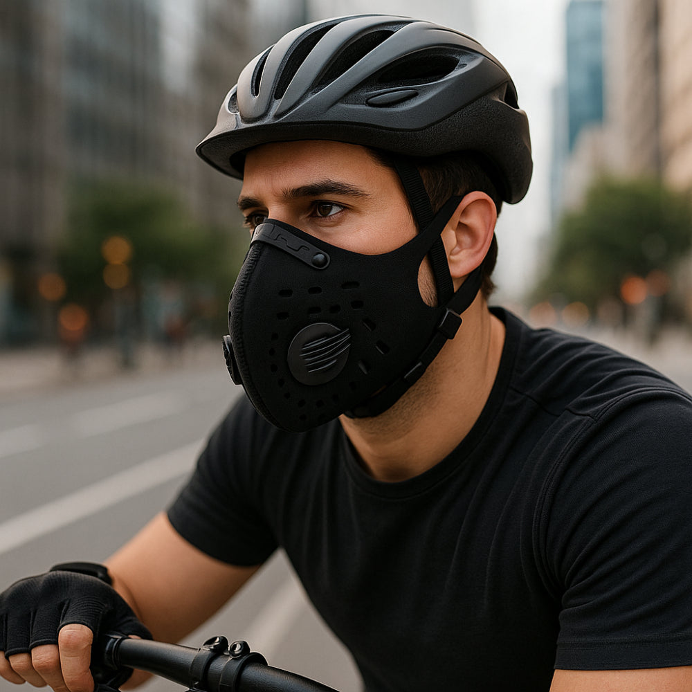 Breathable Face Mask with Replaceable Air Filter - VogeLuxe
