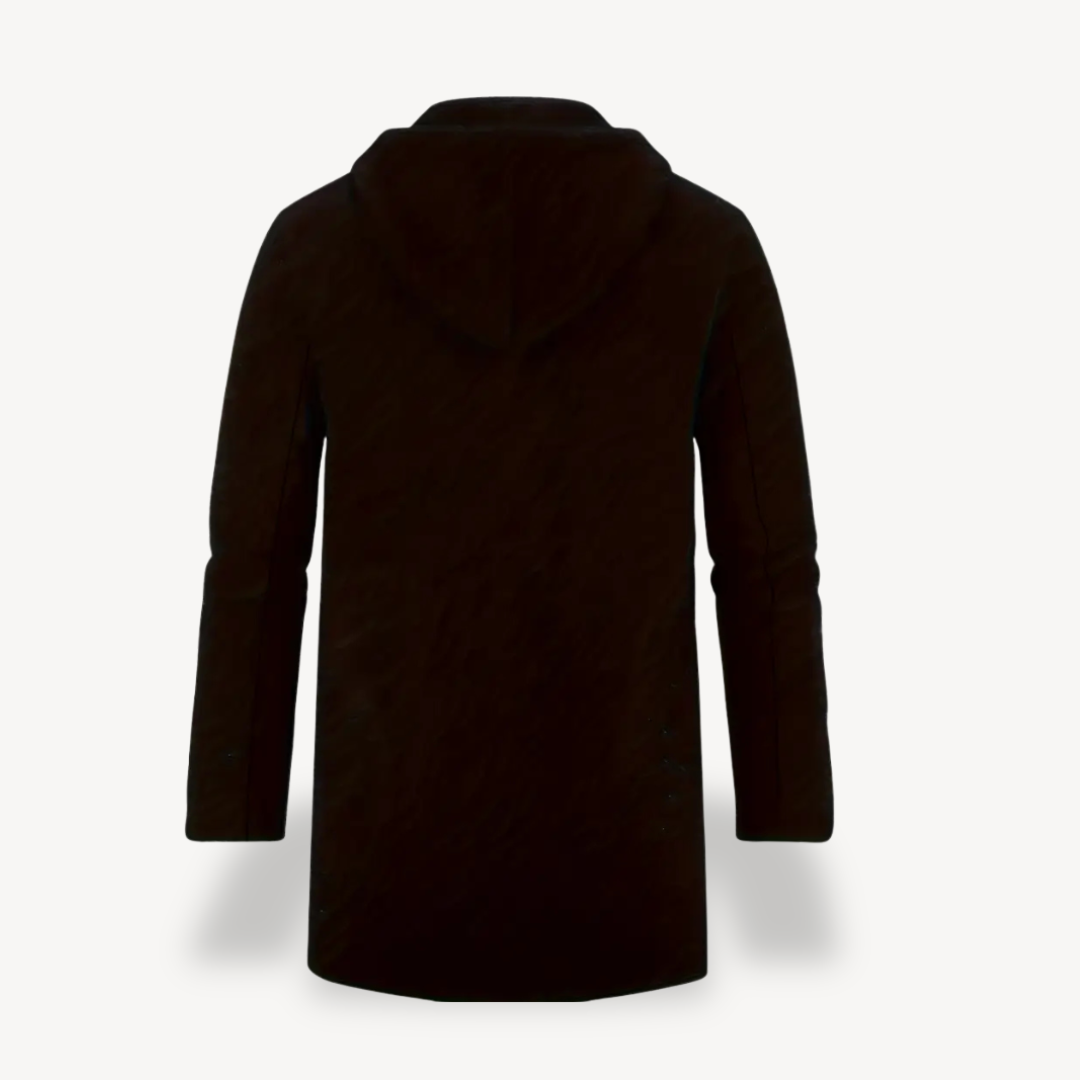 VogeLuxe | Men’s Long Hooded Fleece Coat