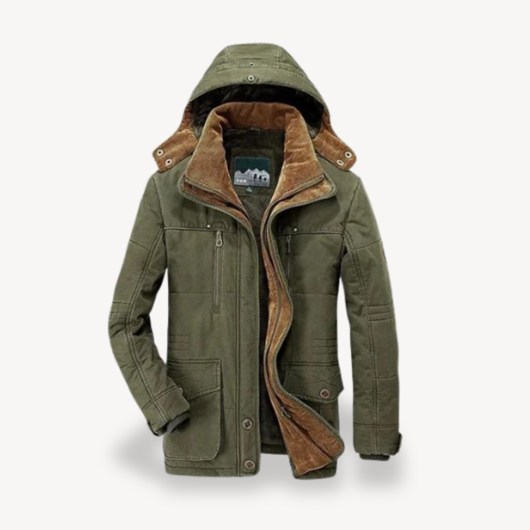 VogeLuxe | Men’s Double-Layer Hooded Parka
