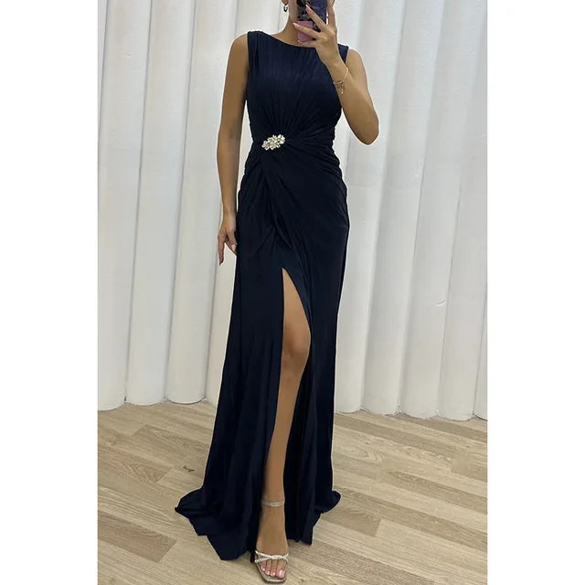 Luxurious Long Sleeve Floor Length Women's Maxi Dress