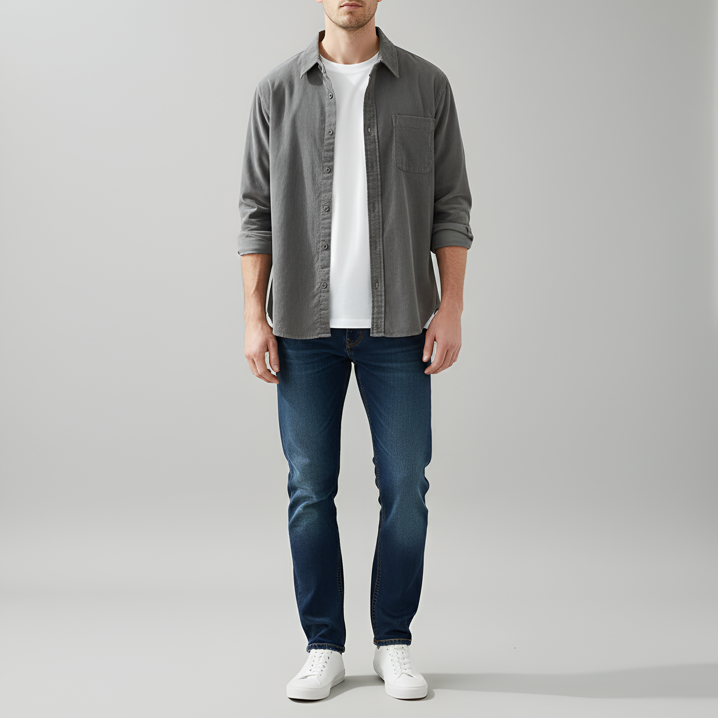 Vogue Uomo Cotton Flannel Casual Shirt