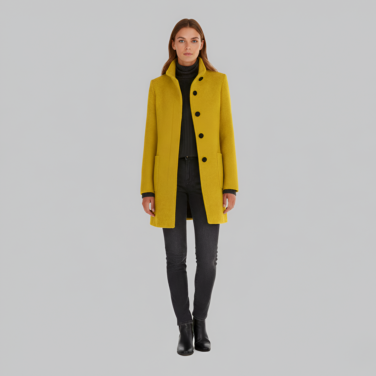 Elegante donna wool blend coat