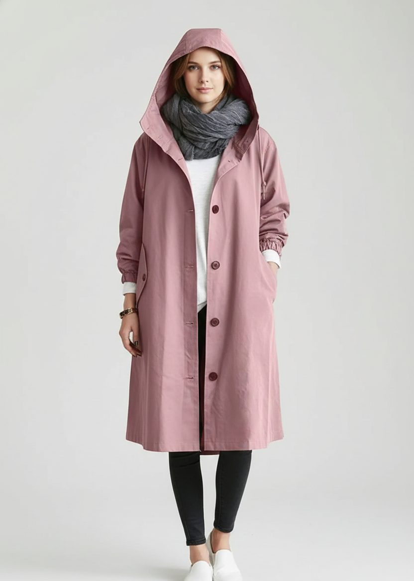 Waterproof Women's Lightweight Hooded Coat