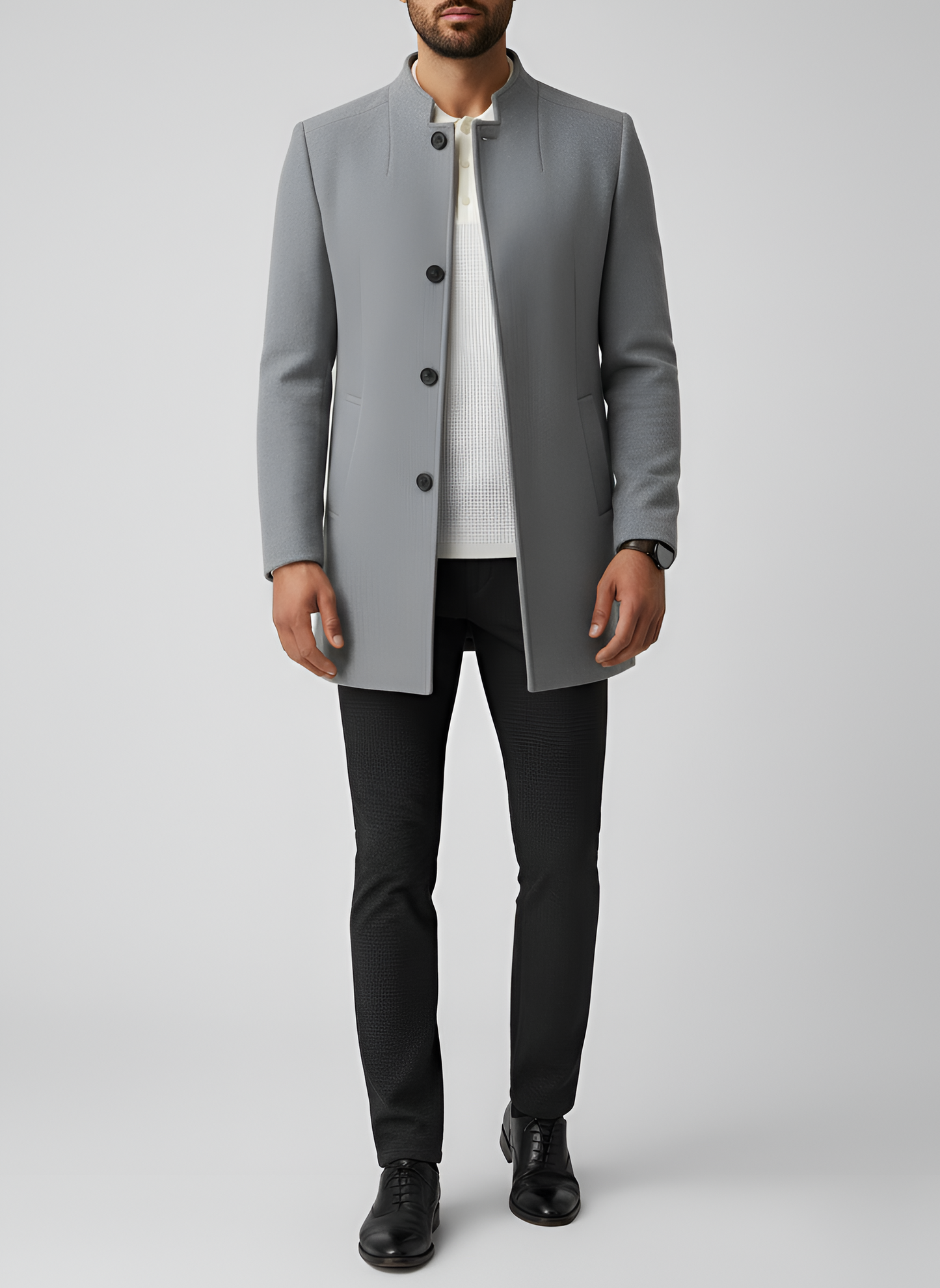 Stylish Men's Tailored Coat