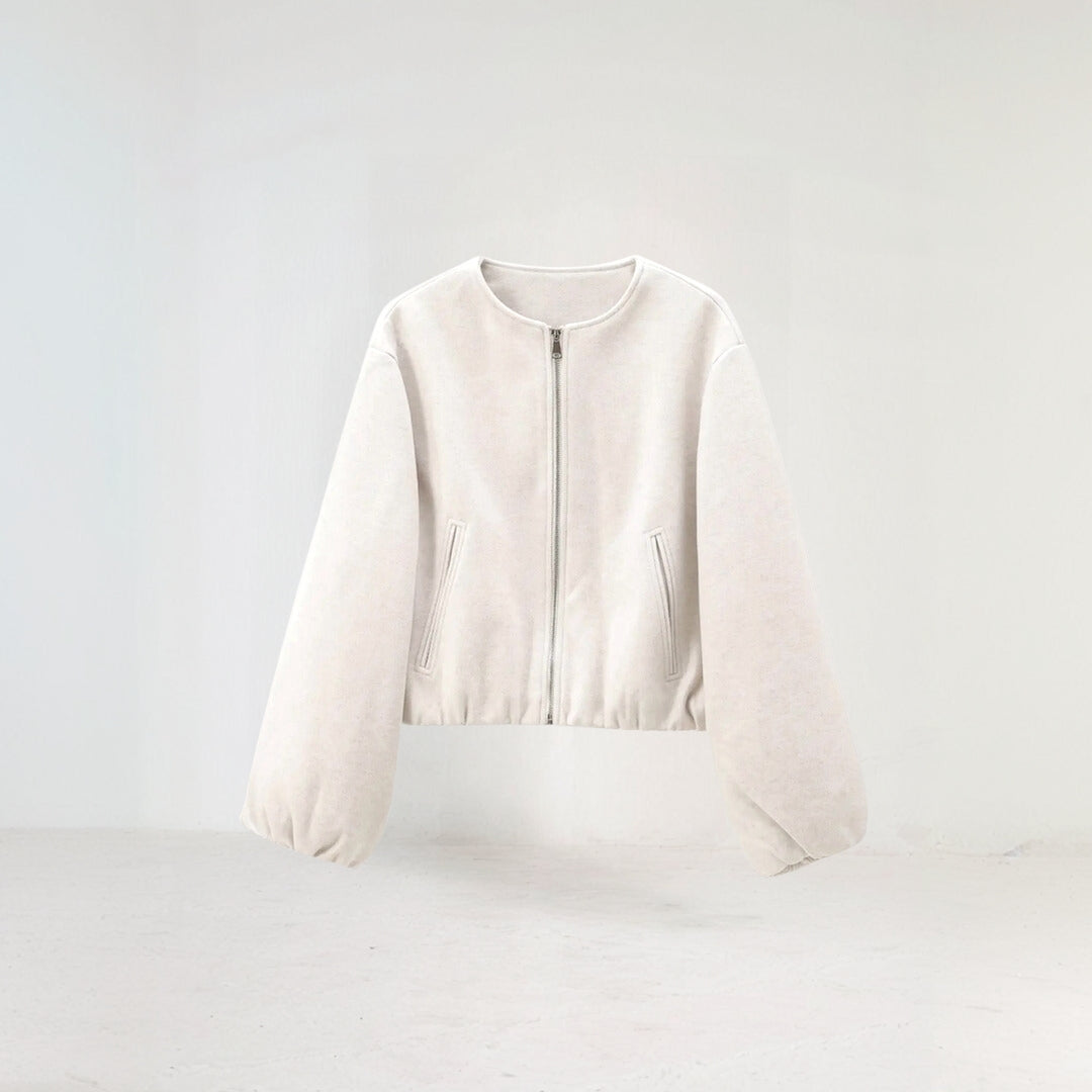 Fashionable Women's Padded Zip Up Jacket