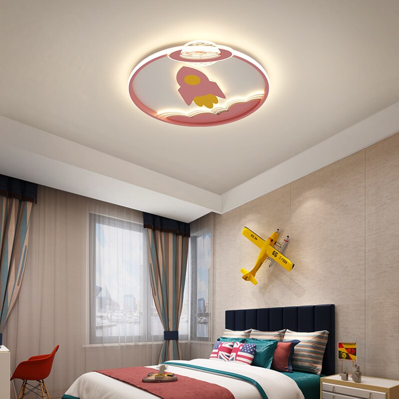 Fun Space Theme Kids Chandelier