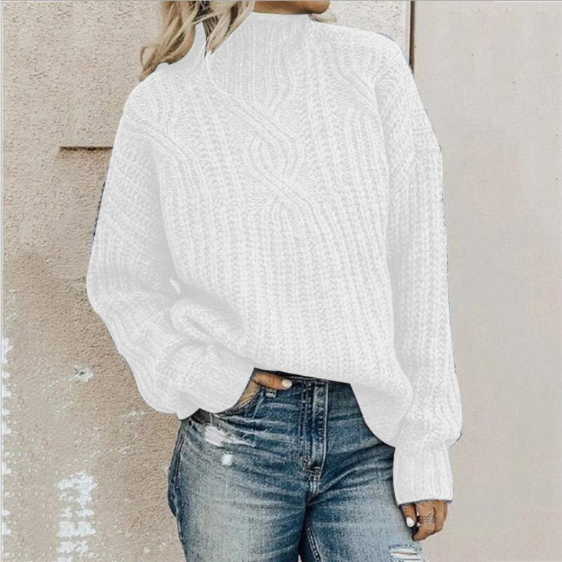 Relaxed Fit Knit Women's Sweater