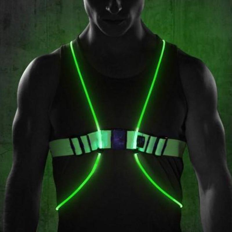 Reflective Safety Running Vest | High Visibility LED - BritishElegance