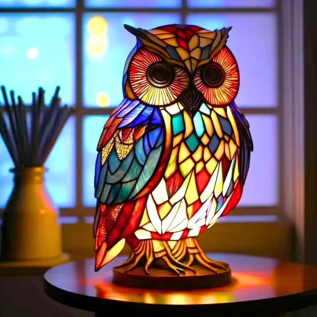Unique Owl Table Lamp Animal Lover Decor - VogeLuxe