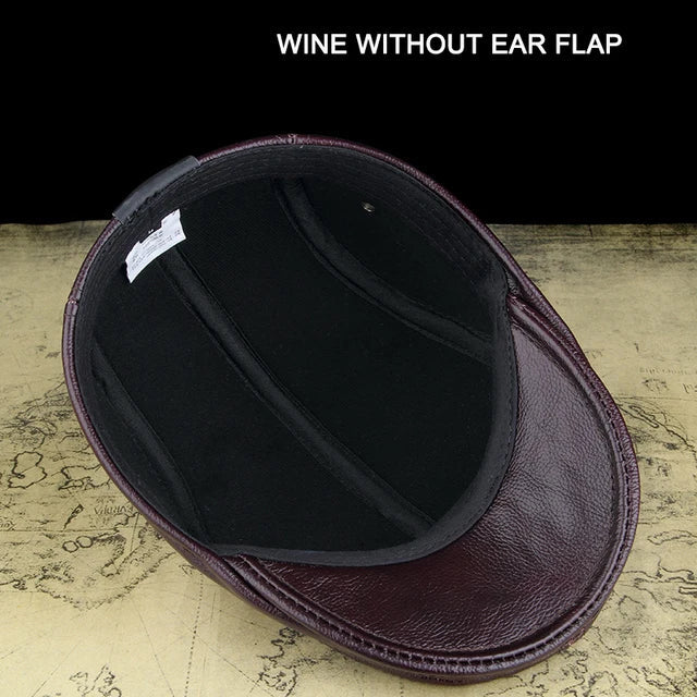 Authentic Leather Father Baseball Cap