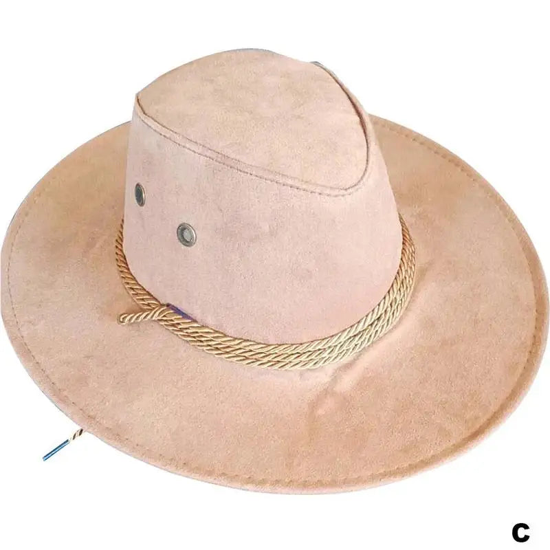 Classic Men's Cowboy Hat - Large Brim Summer Shade