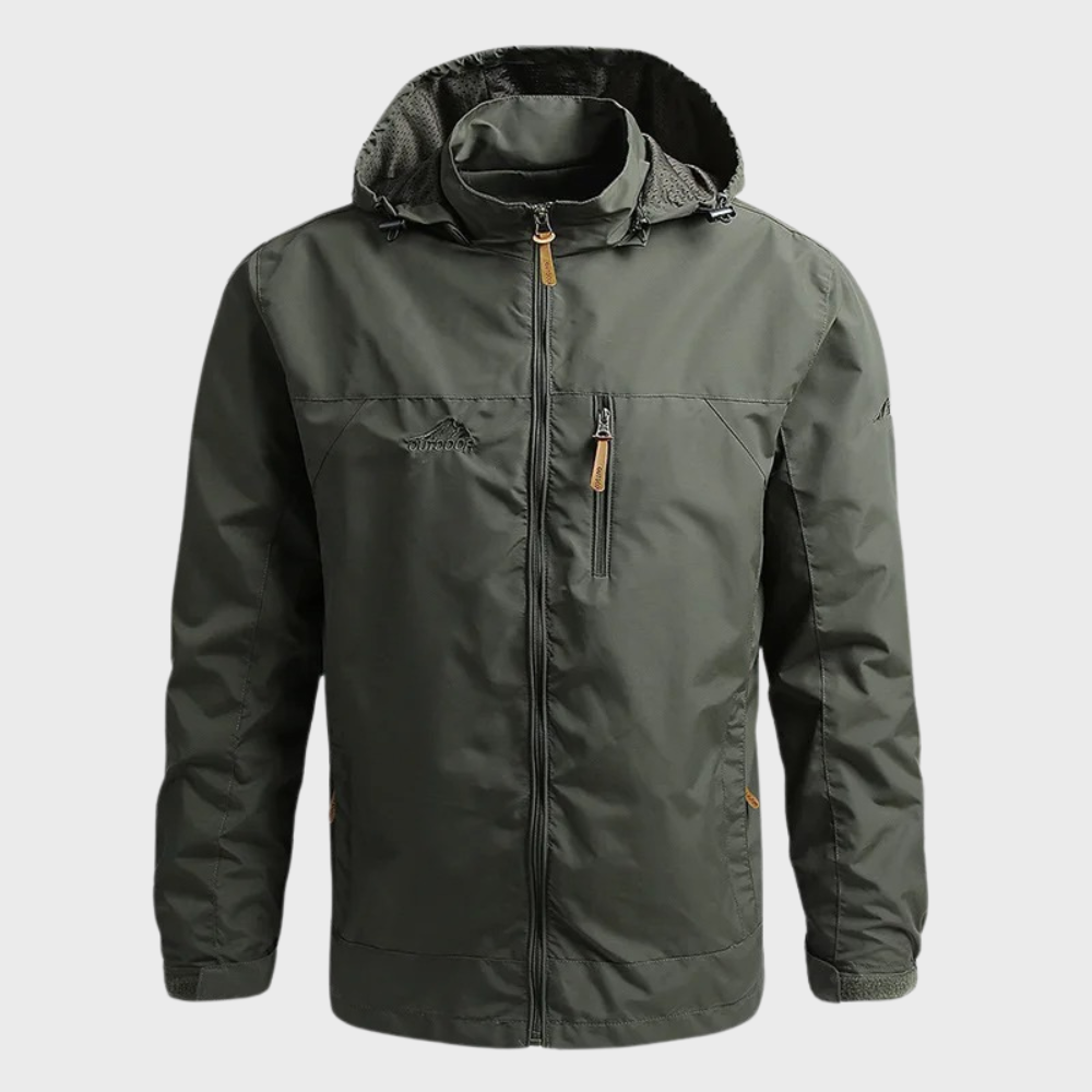 Men's Slim Water Resistant Hooded Jacket