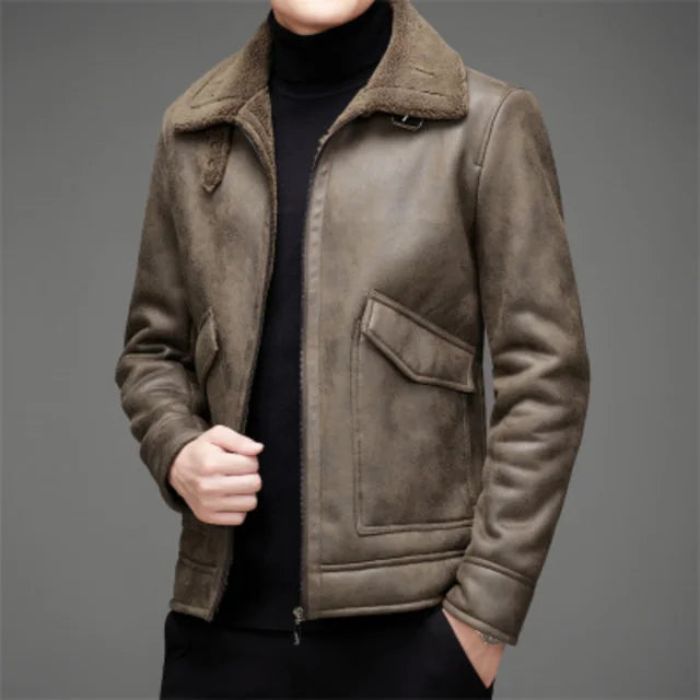 Stylish Mens Leather Coat For Daily Use