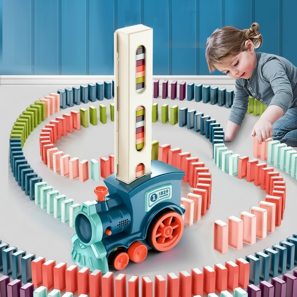 Colorful Musical Train Set Building Blocks for Kids - VogeLuxe