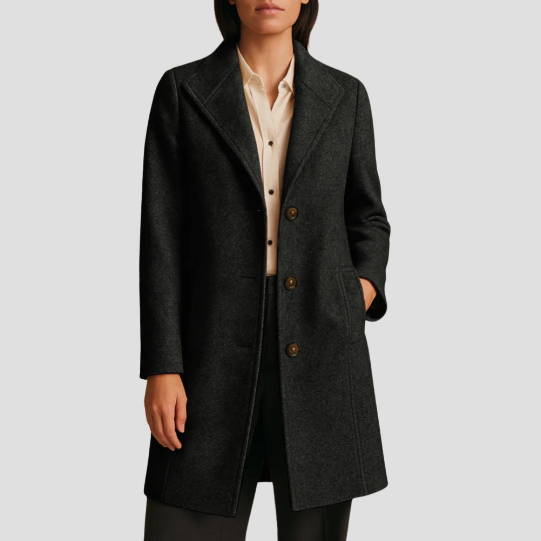 Ismay | Mid-Length Lapel Coat 7