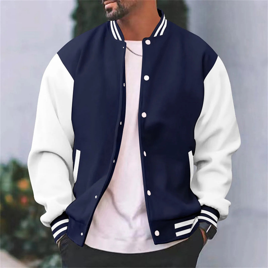 Stylish Men's Varsity Jacket - Modern Streetwear Coat