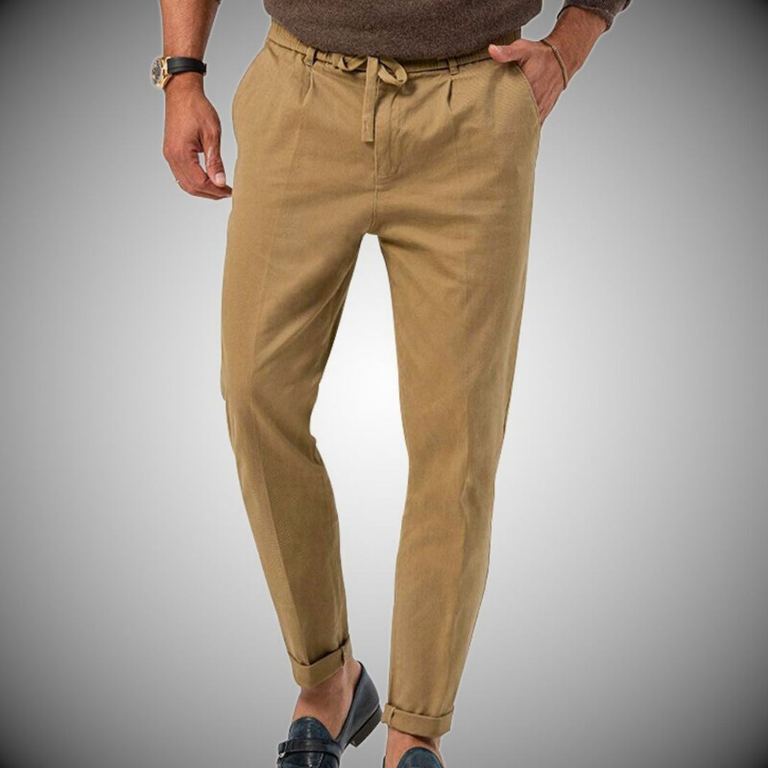 Relaxed Fit Summer Cotton Pants for Men
