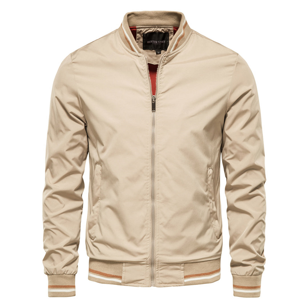 Men's Slim Fit Bomber Jacket - Casual Everyday Wear