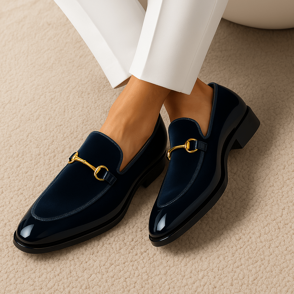 LUXEOUTFIT | Gloss Patent Leather Loafers 5