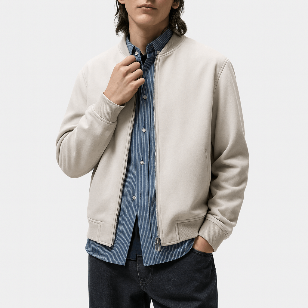 LUXEOUTFIT | Leather Bomber Jacket 2