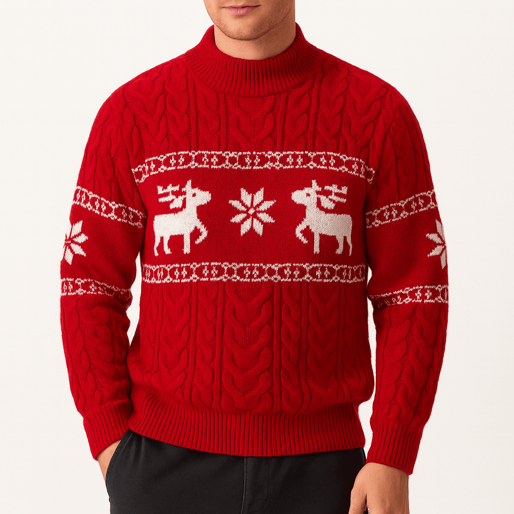 LUXEOUTFIT | Reindeer Knit Sweater 4