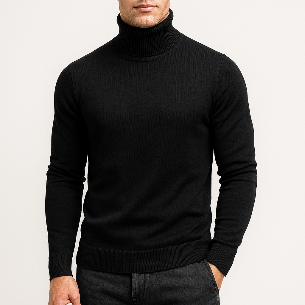 LUXEOUTFIT | Solid Turtleneck Sweater 4