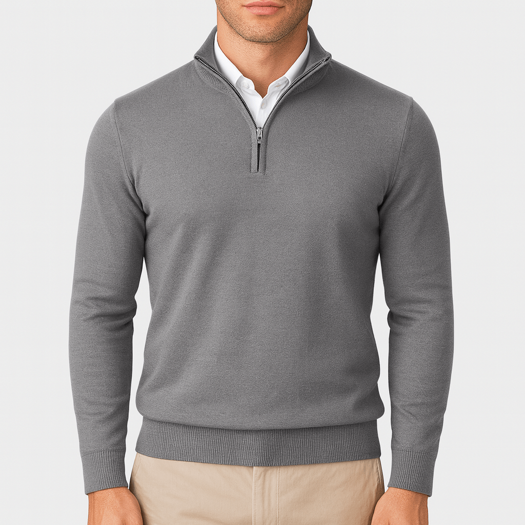 LUXEOUTFIT | Zip Collar Pullover 5