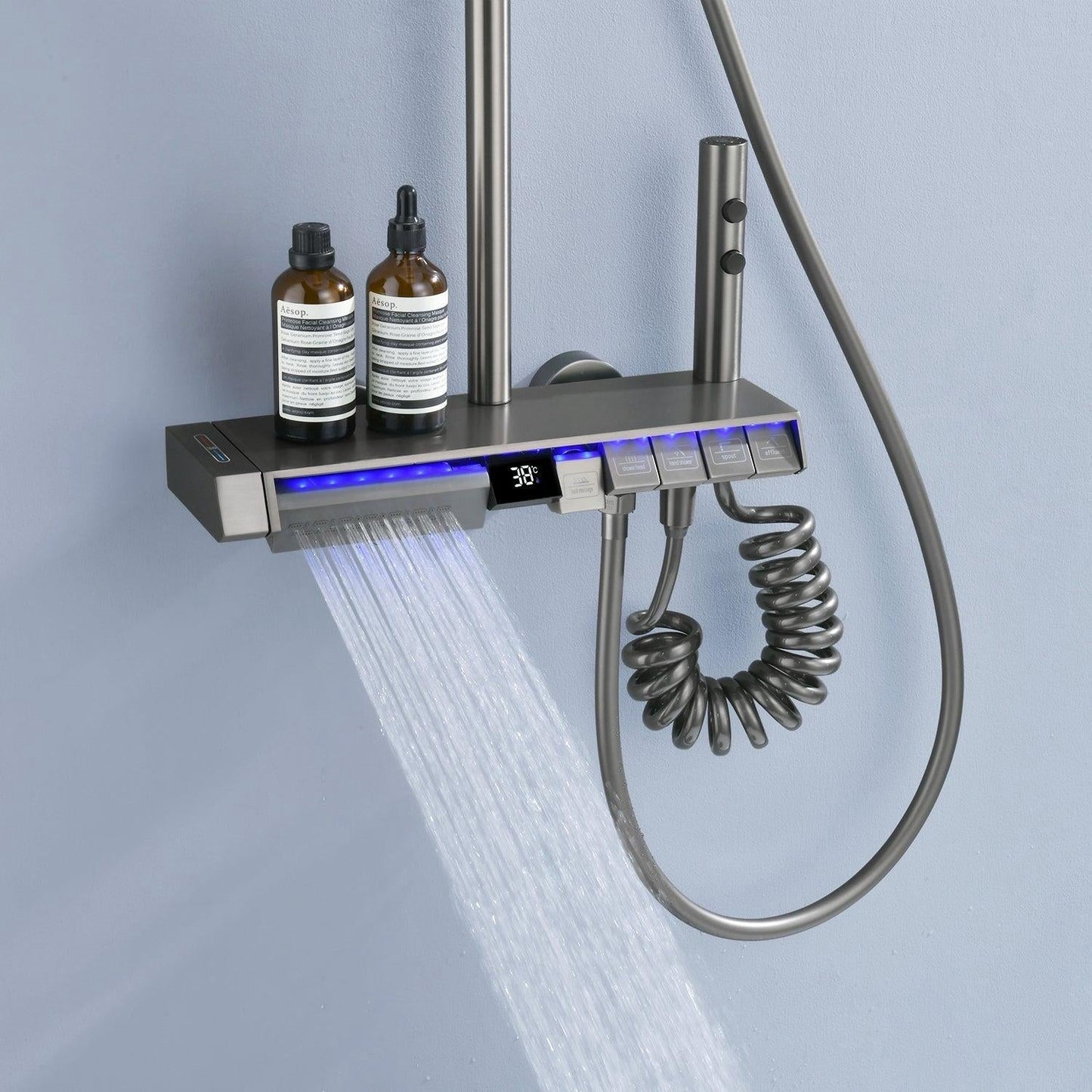 Advanced Shower System with Digital Temp Control - VogeLuxe