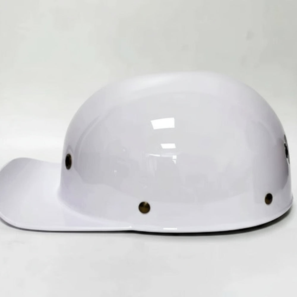 Open Face Motorcycle Helmet Baseball Cap Design