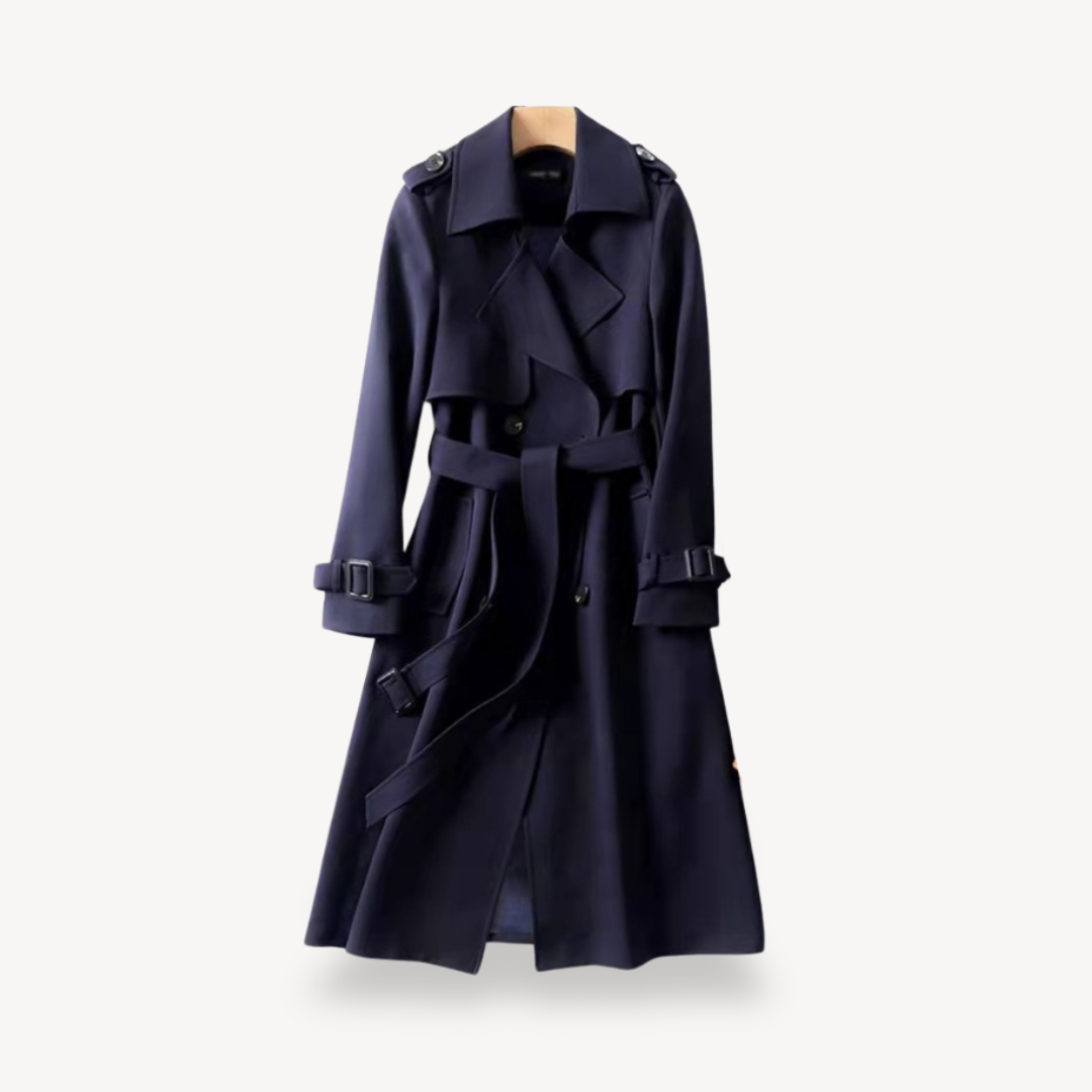 VogeLuxe | Women’s Elegant Lace Up Trench Coat