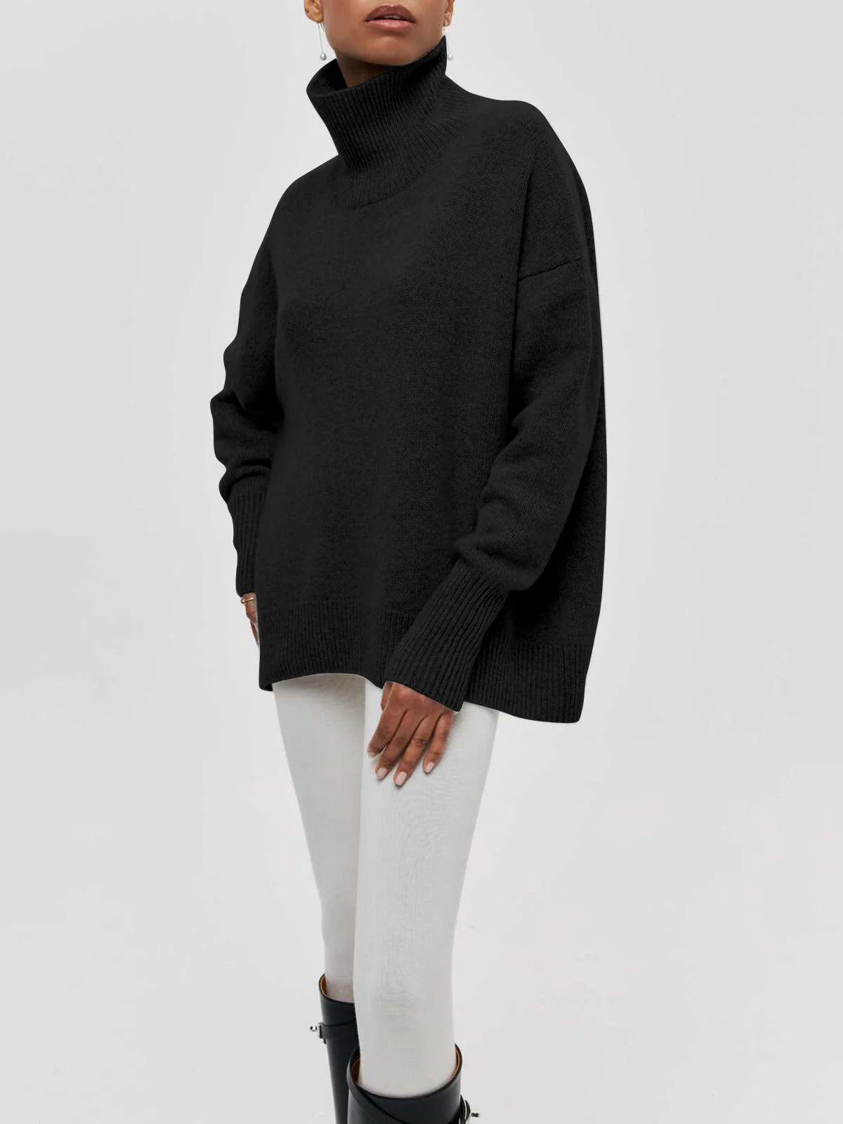 Cozy Women's Large Turtleneck Jumper