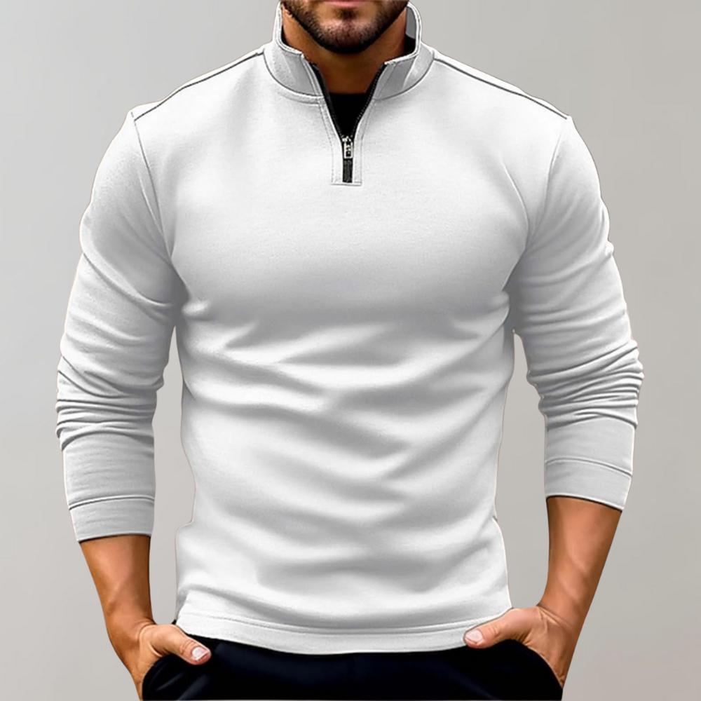 Cozy Winter Crew Neck Solid Color Sweater