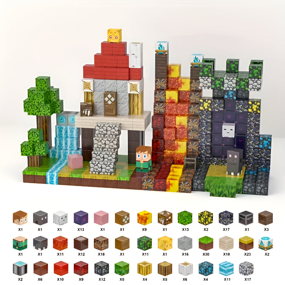 Colorful Building Blocks Magnetic Toy Set for Kids