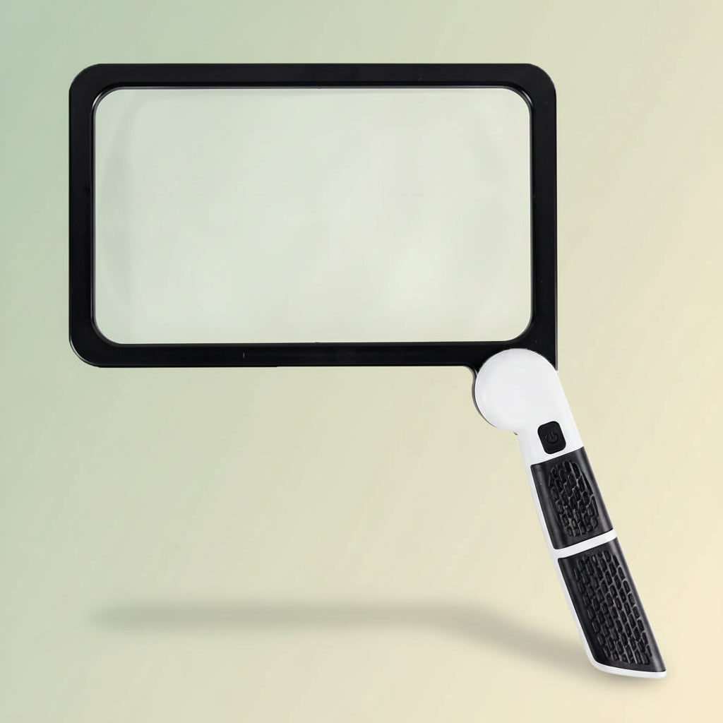 Bright LED Large Page Reading Magnifying Glass - VogeLuxe