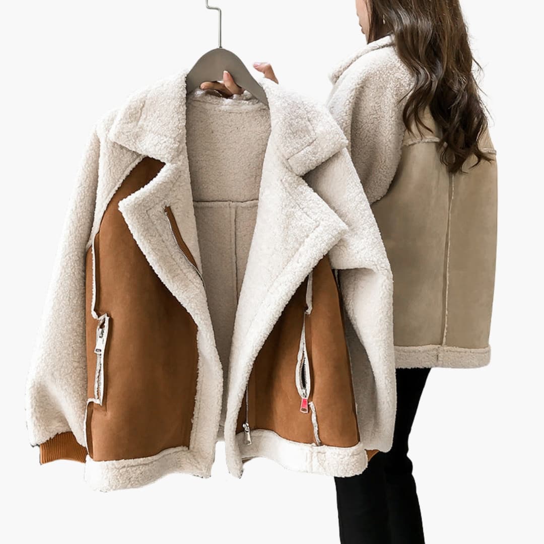 Plush Faux Fur Women's Parka Jacket