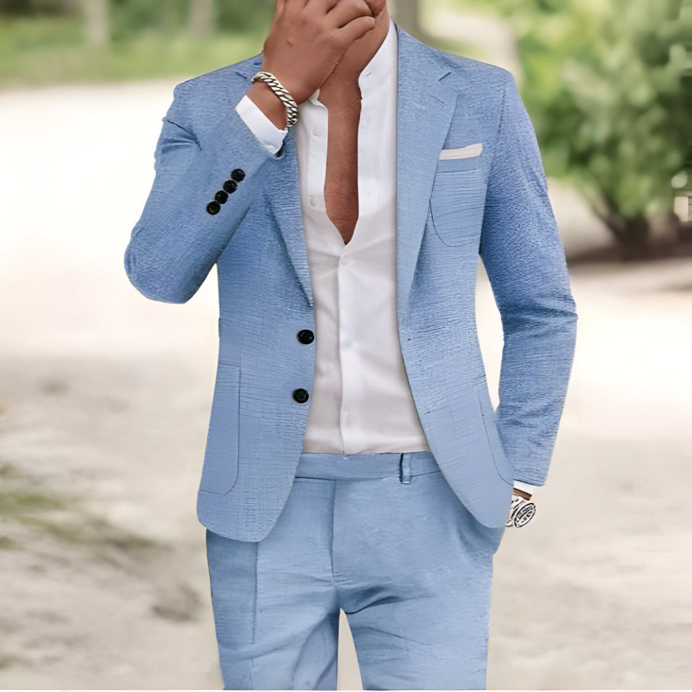 Men's Classic Fit Business Suit 2 Piece Formal Wear